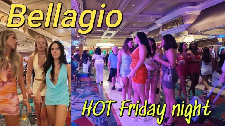 Bellagio Las Vegas hot Friday night