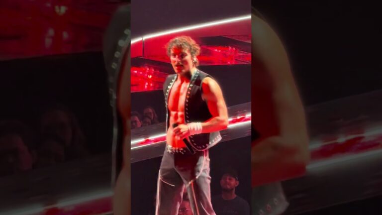 Benson Boone Wanted Man Tour Las Vegas wrecks emotional 8 year old super fan Beautiful Thing concert