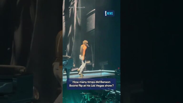 Benson Boone was flipping out during the Las Vegas tour stop of his “Wanted Man” tour.