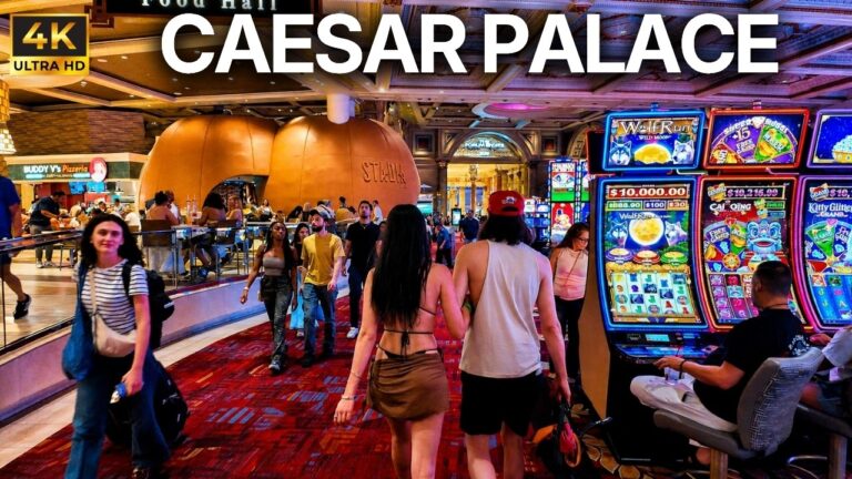 🔥 Caesars Palace Las Vegas FULL Walking Tour | Extreme Heat & Roman Interiors | Aug 2026 [4K HDR]