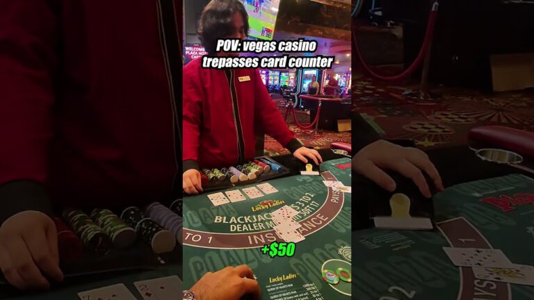 Card Counter BANNED OFF for Counting Cards in Las Vegas POV #casino