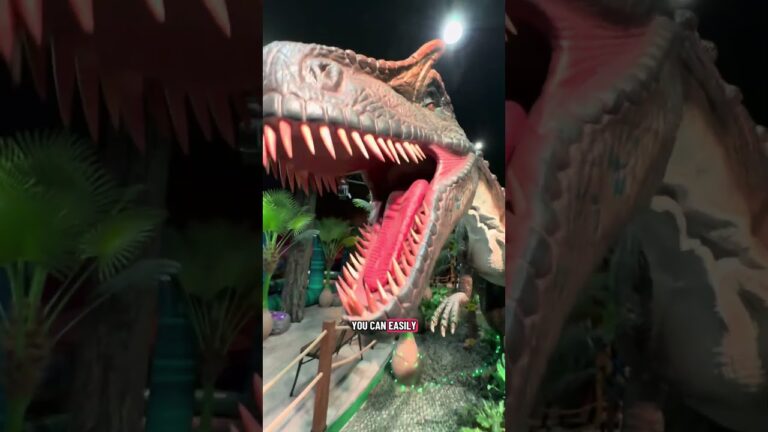 Dinosaur filled speakeasy in Las Vegas Townsquare fun kid & family entertainment at Dino Oustpost