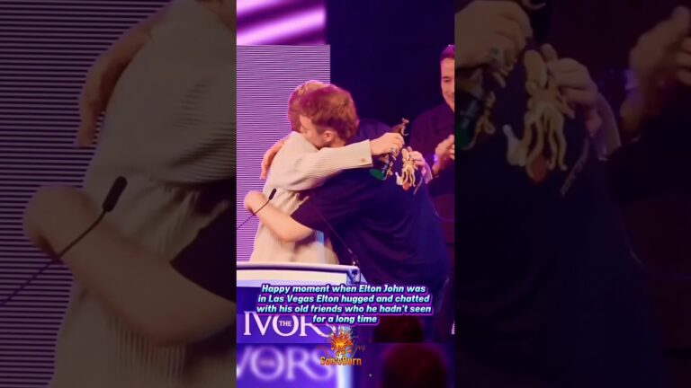 Elton hugs his friends in Las Vegas #eltonjohn #sir #sireltonjohn #song #sonicburn