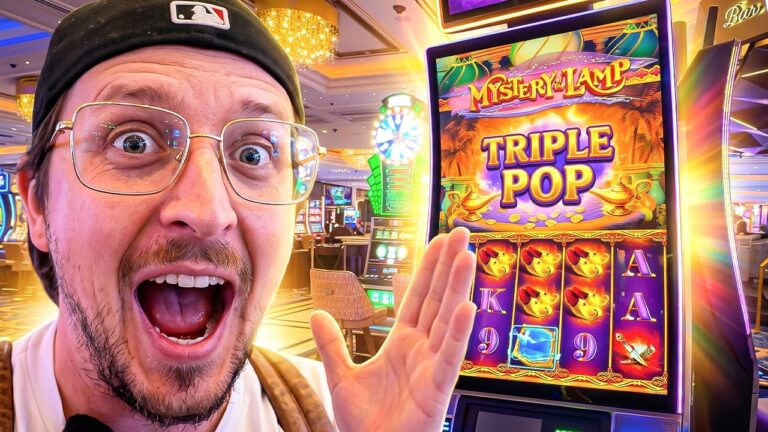 Entré al HIGH LIMIT de Las Vegas…  y Apareció un TRIPLE POP Inesperado!