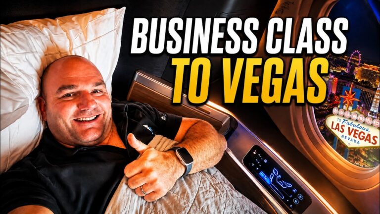 Fly BUSINESS CLASS with me to LAS VEGAS