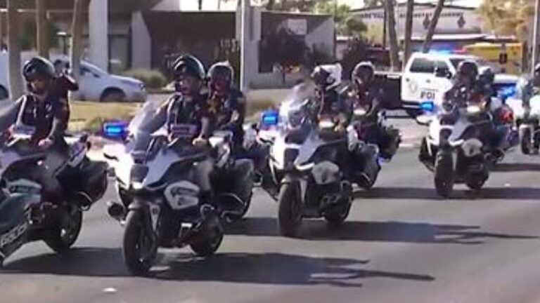 Funeral procession for fallen Las Vegas Police Officer Austin Abdelnabi