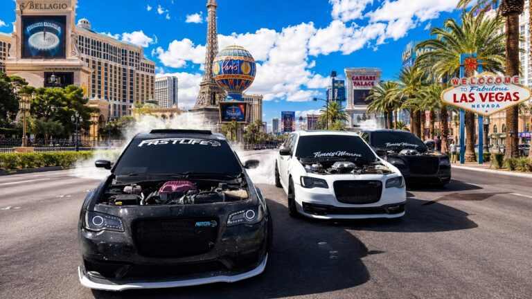 HELLCAT SWAP CHRYSLERS TOOK OVER THE LAS VEGAS STRIP…