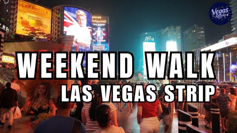 Hot Saturday Summer Night On The Las Vegas Strip In August 2026