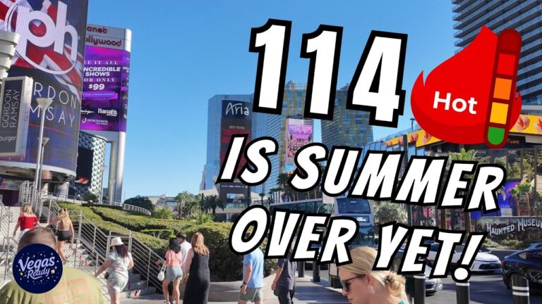 Hottest Day In Las Vegas This Year! Walking Tour During Extreme Heat Wave August 2026