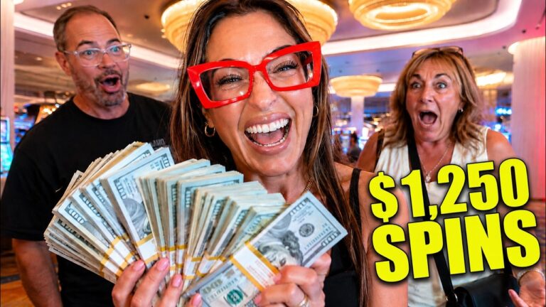 I FINALLY WON a $1,250/Spin Bonus Starting the CRAZIEST Casino Day EVER!!