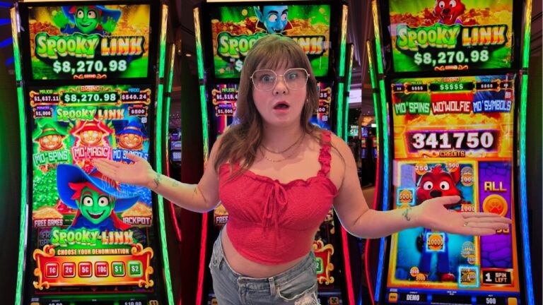 I Found the NEW Spooky Link Slot Machines in Las Vegas!