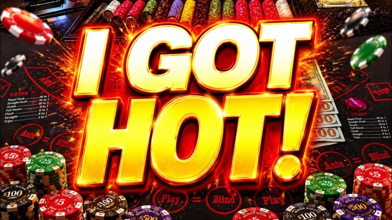 I GOT HOT! 🔥🔥 ULTIMATE TEXAS HOLD ‘EM in LAS VEGAS! (UTH) IRL