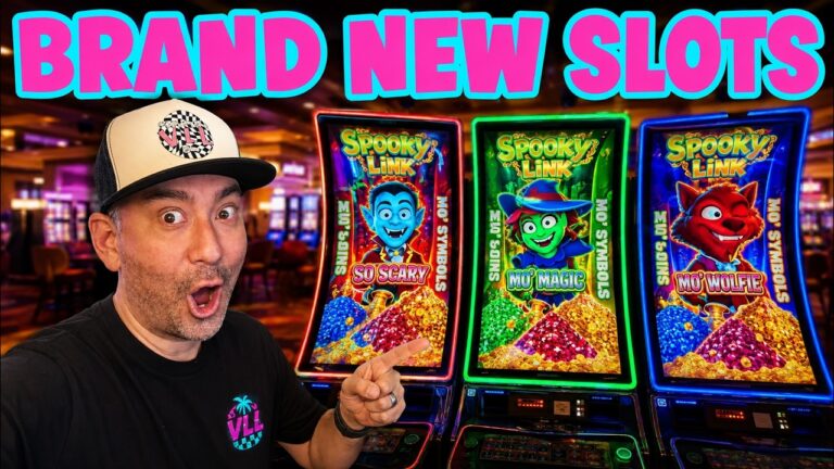 I Played the BRAND NEW Spooky Link Slots in Las Vegas