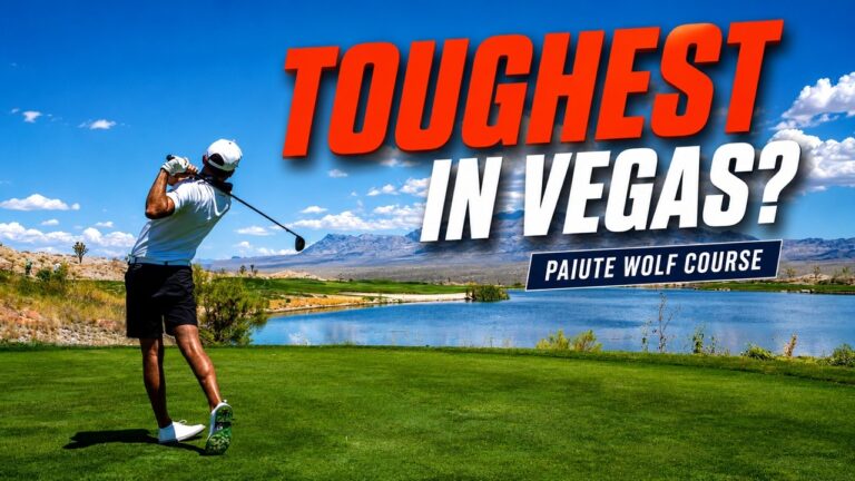 I Played the TOUGHEST Golf Course in LAS VEGAS | Paiute The Wolf Course Vlog