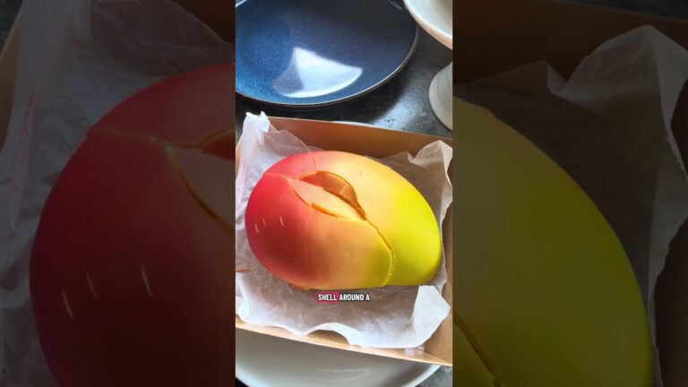 Incredible fresh mango dessert in Chinatown Las Vegas at Moignet Cafe mochi passion fruit mousse