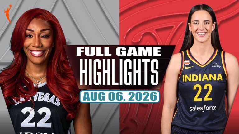 Indiana Fever vs Las Vegas Aces Full Game Highlights Aug 06 ,2026 WNBA Season 2026.