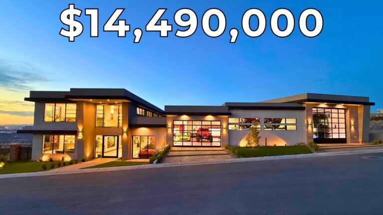 Inside a $14,490,000 Las Vegas Hillside Mansion with The ULTIMATE Garage!