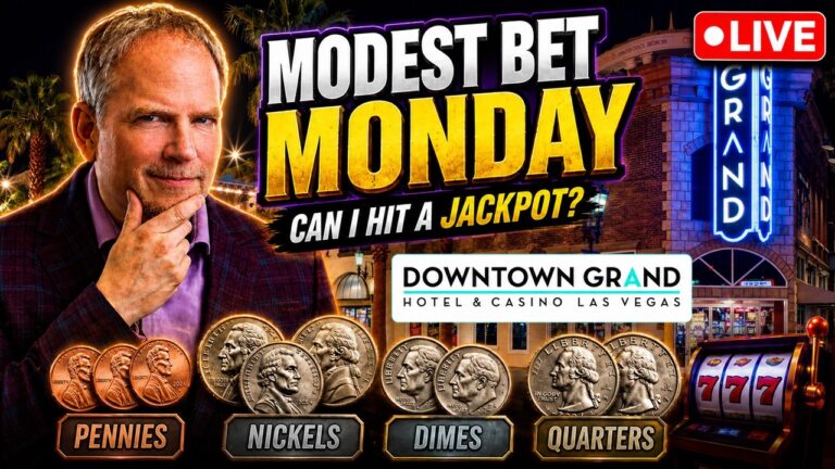 🔴 JACKPOT on MODEST BET MONDAY at the Downtown Grand?! Big Payback LIVE in Las Vegas!