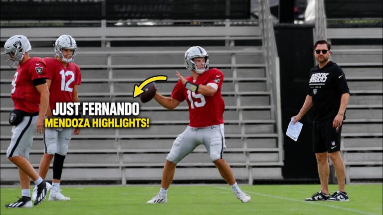 JUST Fernando Mendoza PART 2 🔥 | Full Las Vegas Raiders Training Camp Mendoza Highlights 4K