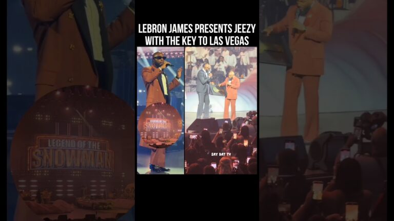 Jeezy Gets The Key To Las Vegas From LeBron James!