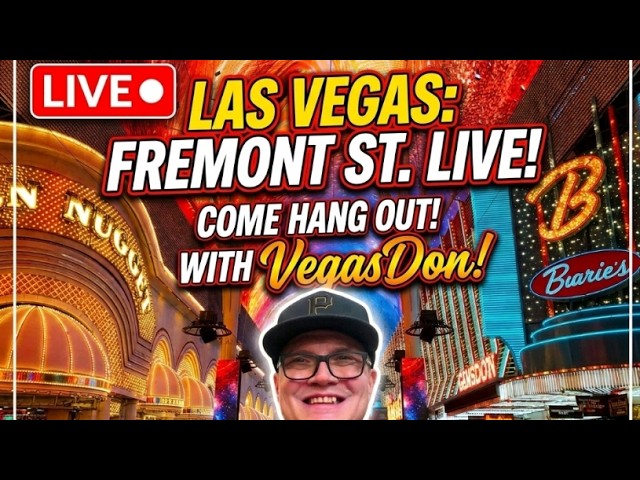 ​🔴 LAS VEGAS FREMONT STREET LIVE! 🥳 Saturday Night Party Story Of The Year VegasDon 🎰✨ #subscribe
