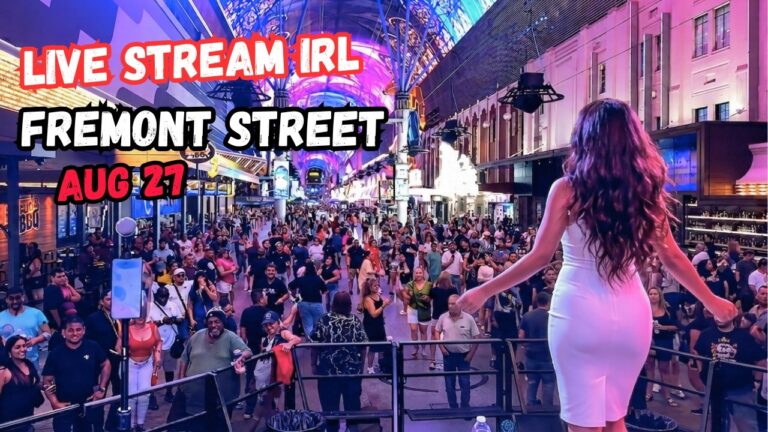 LIVE Las Vegas – Fremont street, The Plaza Hotel, Garage Mahal, Livestream IRL