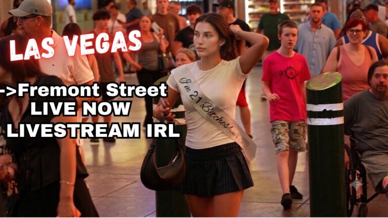 LIVE Las Vegas IRL, Fremont street, Sleepless Sundays, Live Stream now!