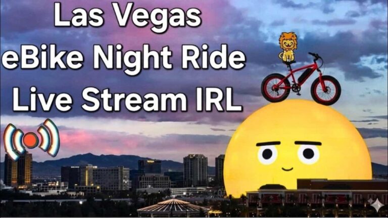 LIVE Las Vegas, The Strip e-bike ride, What’s New? LiveStream IRL
