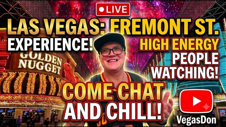 🔴 LIVE from Fremont Street Las Vegas ⚠️ Vegas Nightlife Livestream – Downtown Street Party