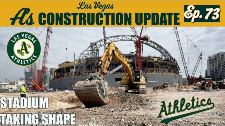 Las Vegas A’s Stadium Update #73 — HUGE Progress on Roof & Exterior! ⚾🏗️