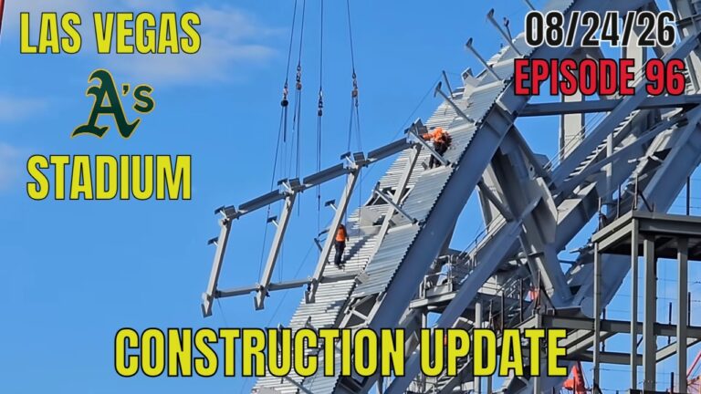 Las Vegas Athletics Stadium Construction Update 08 24 2026