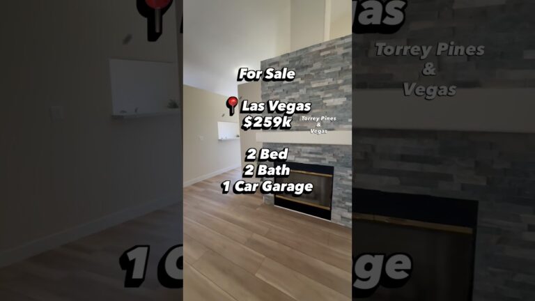 Las Vegas Condo for Sale $259k 2 Bed 2 Bath 1 Car Garage. #vegashomes #condoforsale #condotour