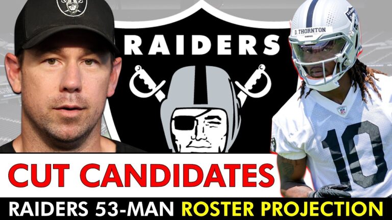 Las Vegas Raiders Cut Candidates After Texans Preseason Game | NEW Raiders 53-Man Roster Projection