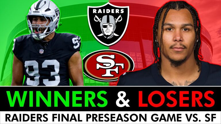 Las Vegas Raiders Preseason Winners & Losers vs. The 49ers Before NFL Roster Cuts