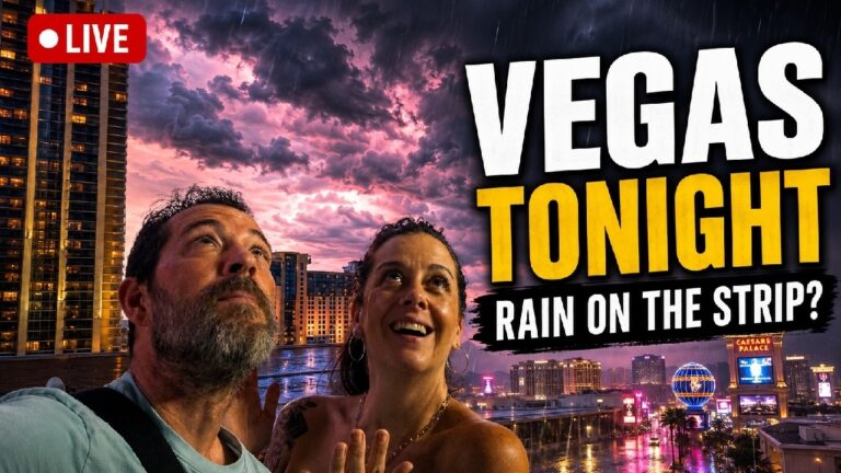 Las Vegas Strip LIVE 🌧️ | Will the Storms Hit Vegas Tonight?