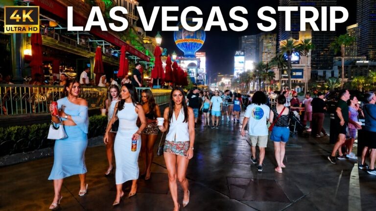 Las Vegas Strip Walking Tour | Hot Summer Night | August 2026 [4K HDR]