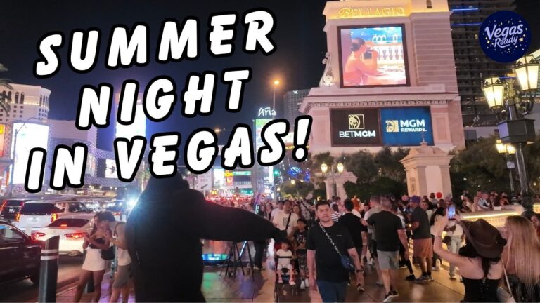 Las Vegas Strip Walking Tour – Hot Summer Weekday Nights July 2026