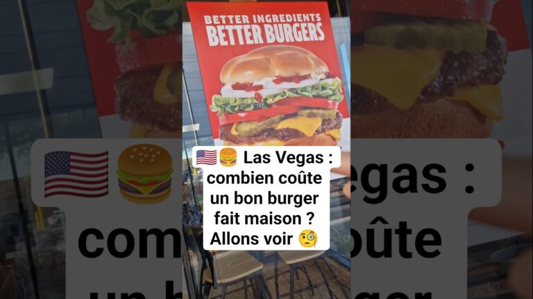 🇺🇲🍔 Las Vegas : combien coûte un bon burger fait maison et bio ? #lasvegas