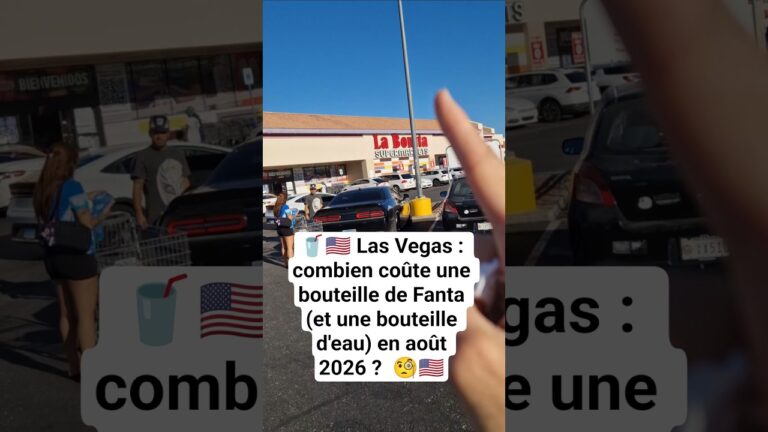 🇺🇸 Las Vegas: combien coûte une bouteille de Fanta (et une bouteille d’eau) en août 2026 ? #lasvegas