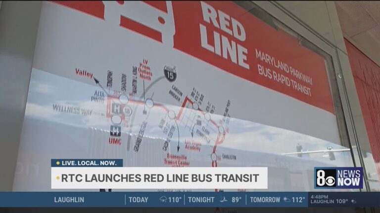 Las Vegas riders share experiences as new RED LINE bus service begins