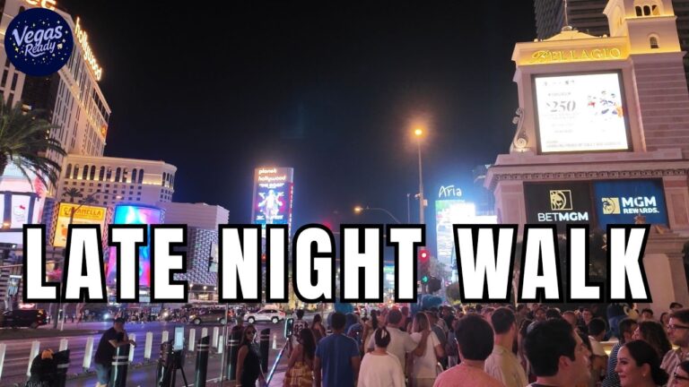 Later Than Usual Walk On The Las Vegas Strip! End Of Summer 2026