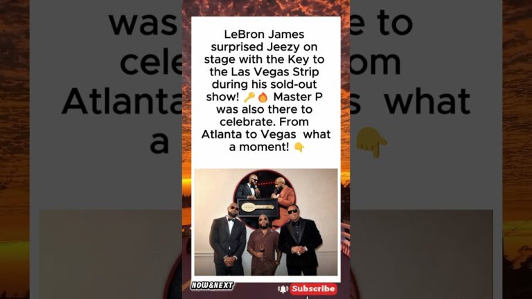 LeBron James Gives Jeezy Key to Las Vegas Strip 🔑🔥 #shorts #jeezy #lebronjames #lasvegas #hiphop