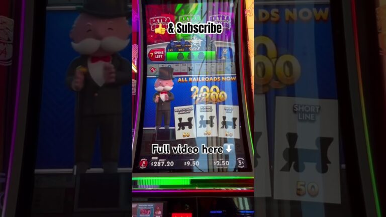 MONOPOLY MY NEW SUGAR DADDY #slot #casino #youtubeshorts #Las vegas style machine #fyp #love #like