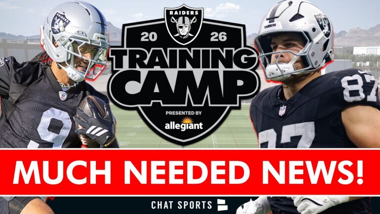 MUCH NEEDED GOOD NEWS! Raiders Training Camp News From Today