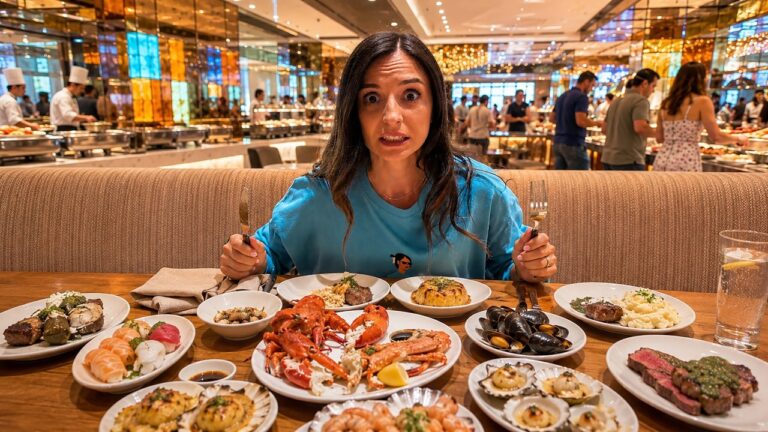 Mănânci fără limită în cel mai luxos bufet din Las Vegas: sarmale, crabi şi homari! Cât am rezistat?
