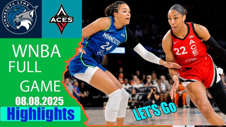 Minnesota Lynx vs. Las Vegas Aces | FULL GAME |Aug,08 2026| WNBA  2026
