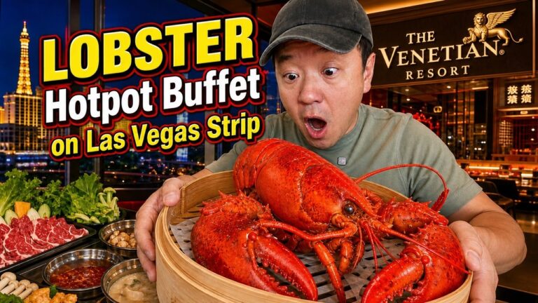 NEW All-You-Can-Eat LOBSTER & WAGYU Hot Pot Buffet on the Las Vegas Strip!