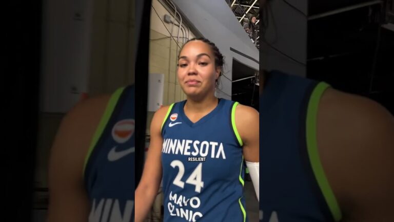 🚨 Napheesa Collier after Minnesota Lynx win vs Las Vegas Aces | WNBA women’s basketball NBA #shorts