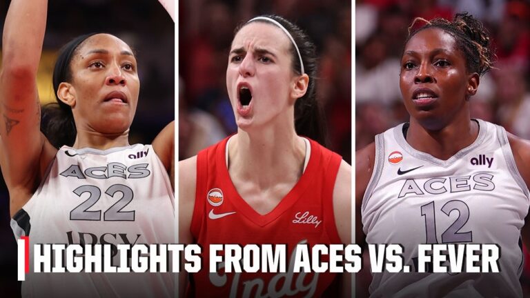 🚨OT COMEBACK THRILLER 🚨 Las Vegas Aces vs. Indiana Fever HIGHLIGHTS | WNBA on ESPN