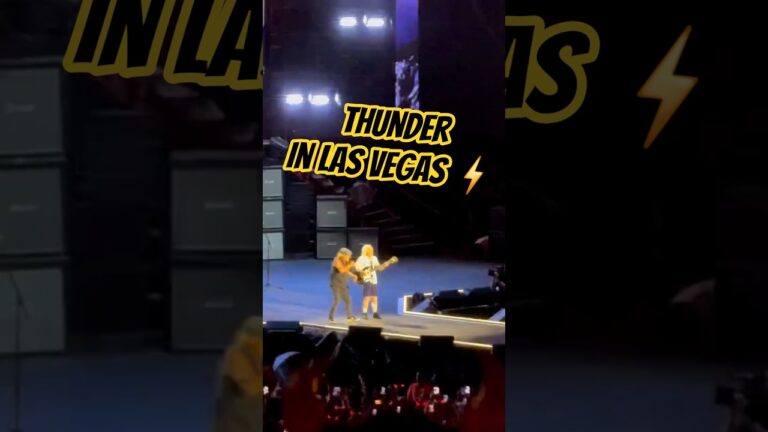 One Thunderstruck riff was all AC/DC needed to electrify Las Vegas! ⚡ #ACDC #Thunderstruck